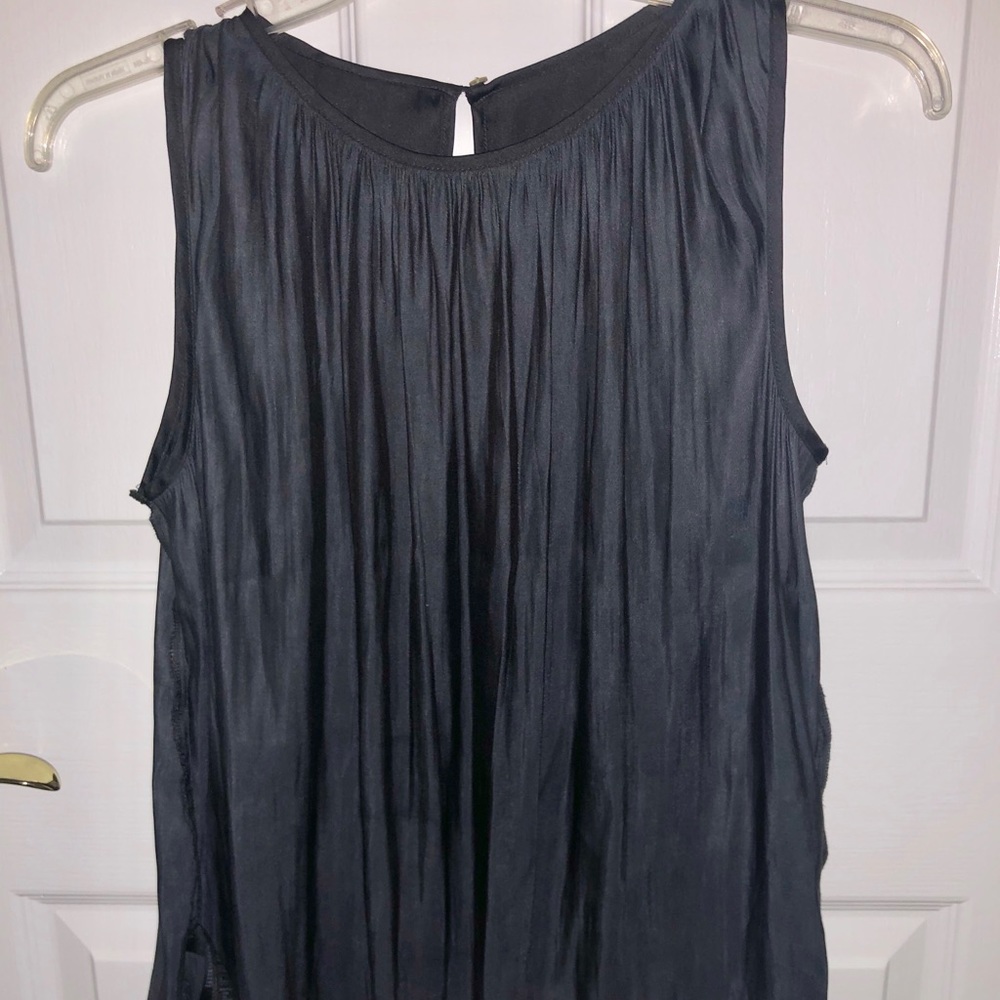 Grey Flowy Formal Top
